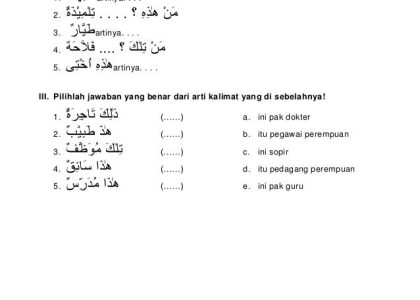 5 Rahasia Mudah Memahami Soal Bahasa Arab MI Kelas 2 Agar Anak Cepat Mahir dan Pintar
