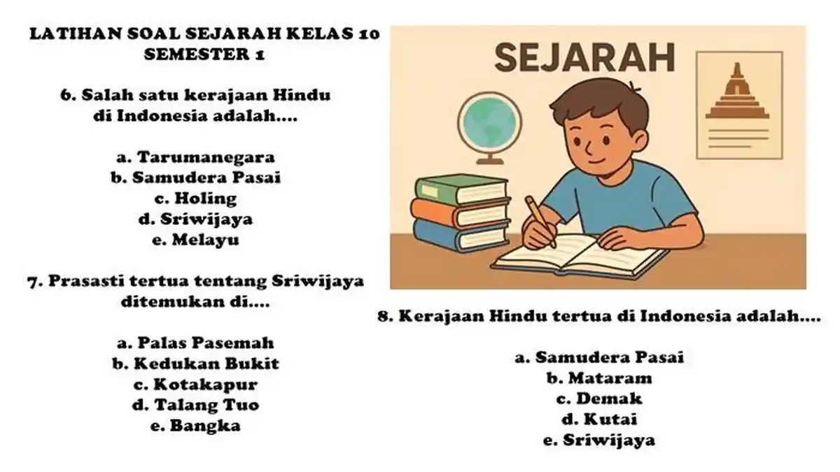 30 Soal Sejarah Kelas 10 Semester 1 Kurikulum Merdeka Kunci Jawaban 30 Soal Sejarah Kelas 10 Semester 1 Kurikulum Merdeka Kunci Jawaban