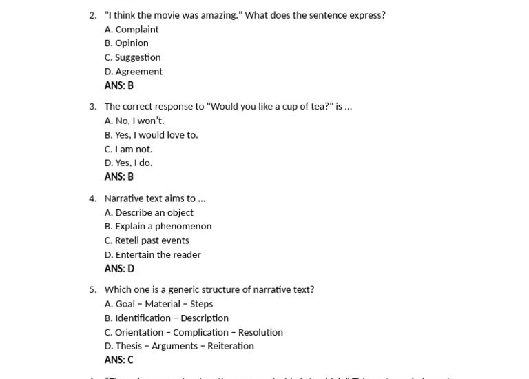 50 soal pilihan ganda bahasa inggris kelas xi semester 2