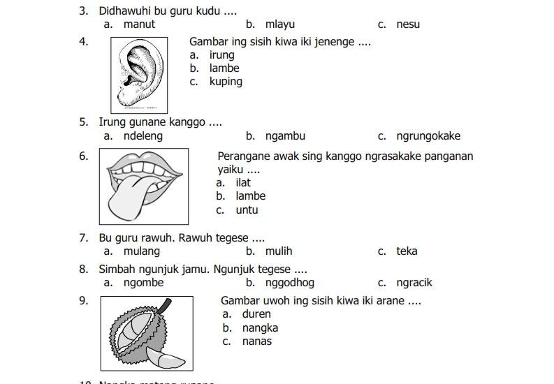Bocoran Soal Bahasa Jawa UTS Kelas 2 Semester 2 yang Sering Keluar dan Wajib Dipelajari