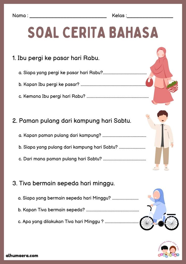 Contoh Soal Bahasa Indonesia Anak Tk - Guru Paud 9E Cerita sederhana