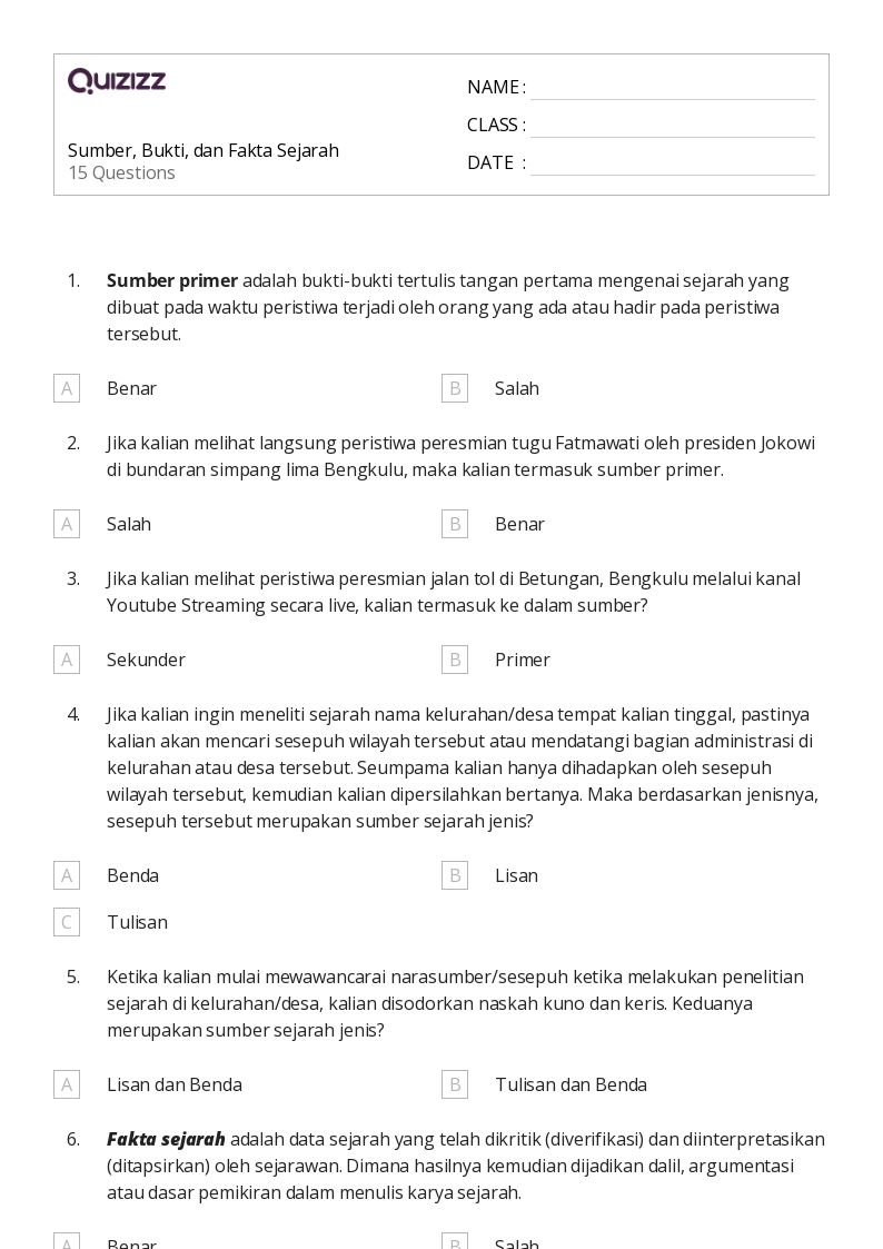 50 lembar kerja sejarah Eropa untuk Kelas 10 di Quizizz Gratis