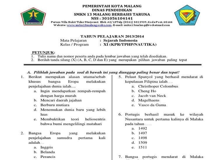 Wajib Tahu! 50 Soal Sejarah Peminatan Pilihan Ganda Kelas XI Semester 2 Latihan Ujian 2026